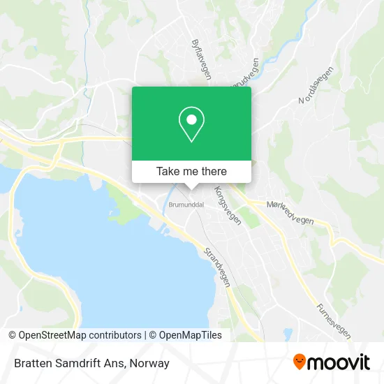 Bratten Samdrift Ans map