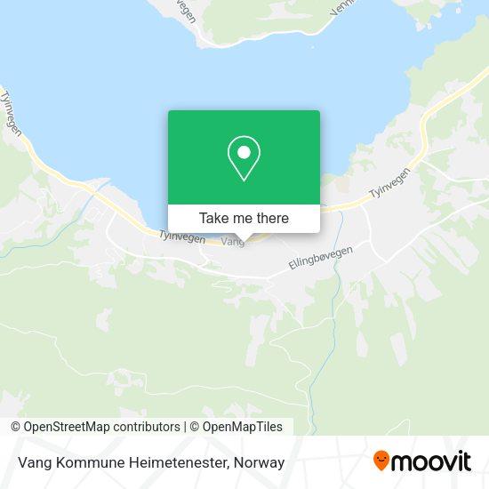 Vang Kommune Heimetenester map