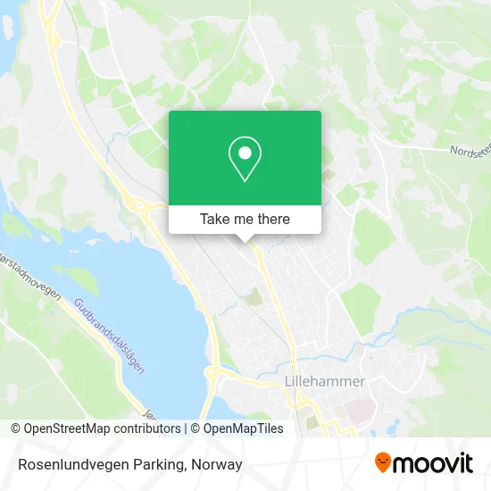 Rosenlundvegen Parking map