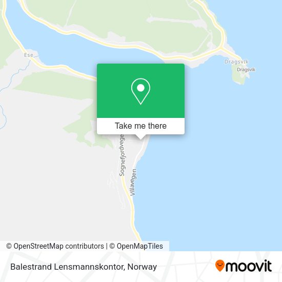 Balestrand Lensmannskontor map