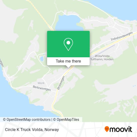 Circle K Truck Volda map