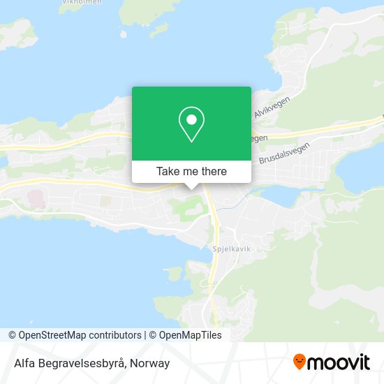 Alfa Begravelsesbyrå map