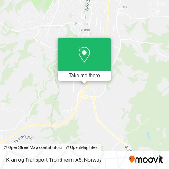 Kran og Transport Trondheim AS map