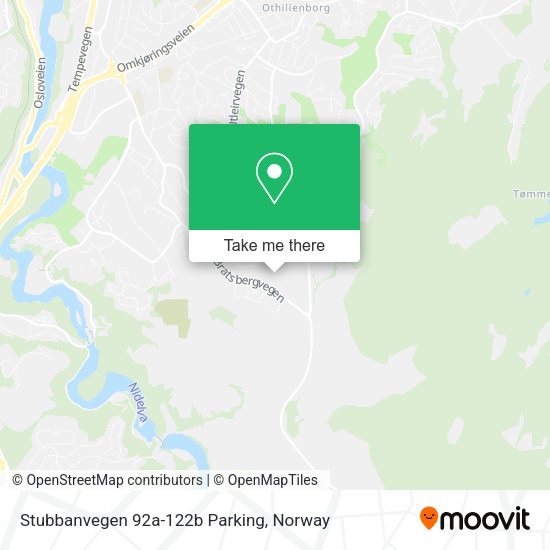 Stubbanvegen 92a-122b Parking map