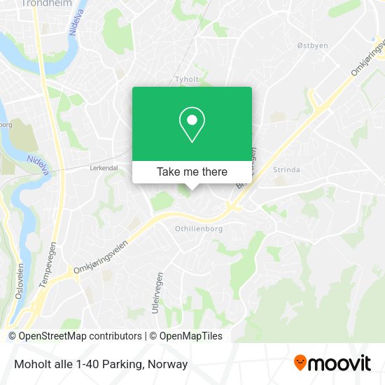Moholt alle 1-40 Parking map