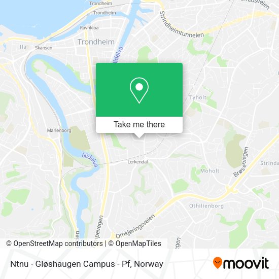 Ntnu - Gløshaugen Campus - Pf map