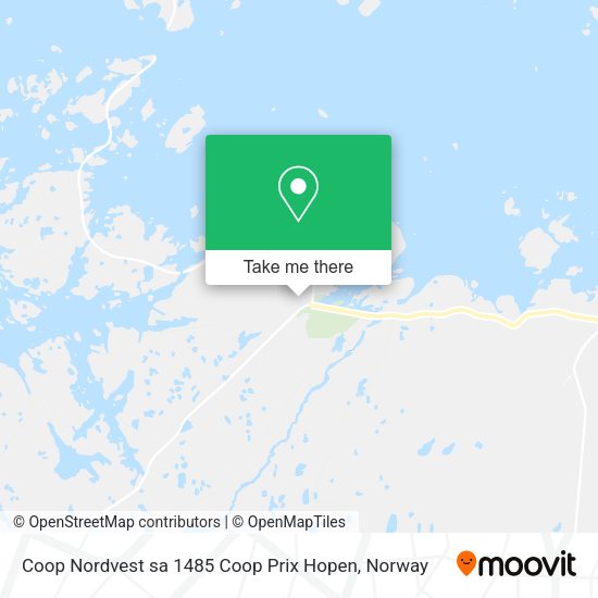 Coop Nordvest sa 1485 Coop Prix Hopen map