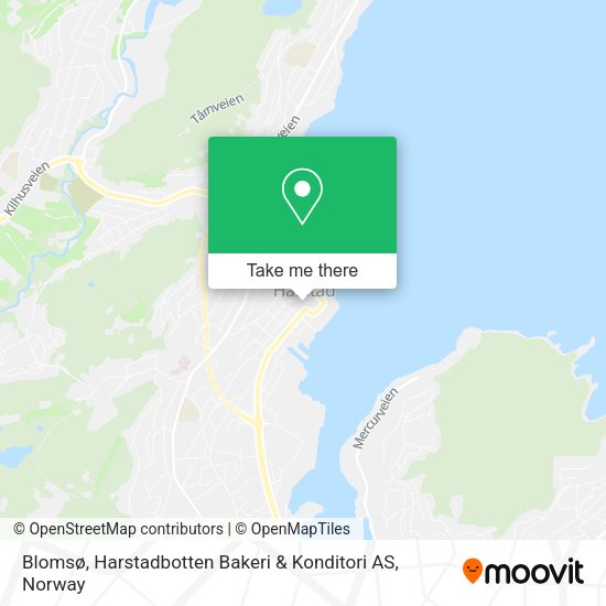 Blomsø, Harstadbotten Bakeri & Konditori AS map