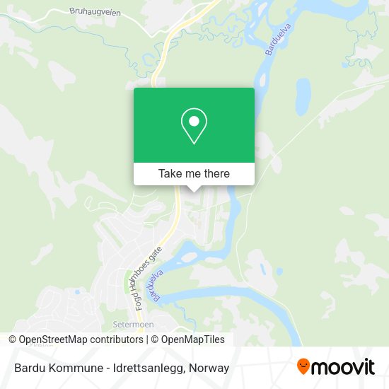 Bardu Kommune - Idrettsanlegg map