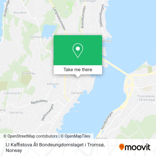 Ll Kaffistova Åt Bondeungdomslaget i Tromsø map