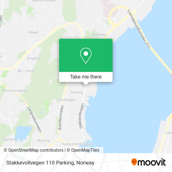 Stakkevollvegen 110 Parking map