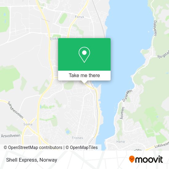 Shell Express map