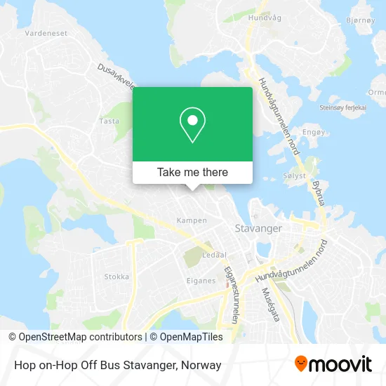 Hop on-Hop Off Bus Stavanger map