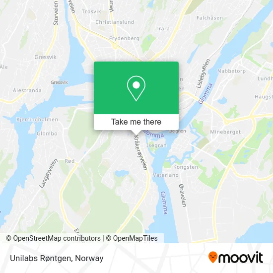 Unilabs Røntgen map