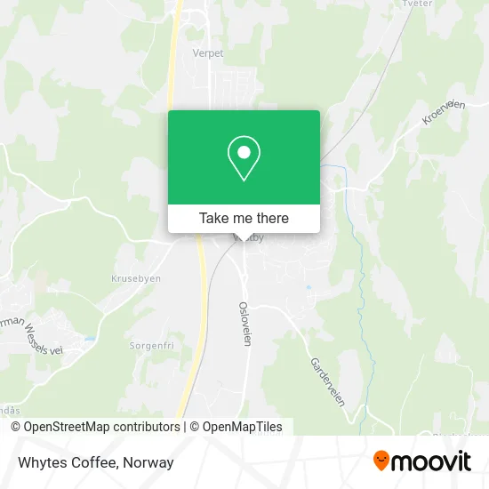 Whytes Coffee map