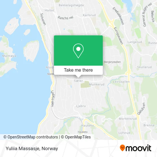 Yuliia Massasje map