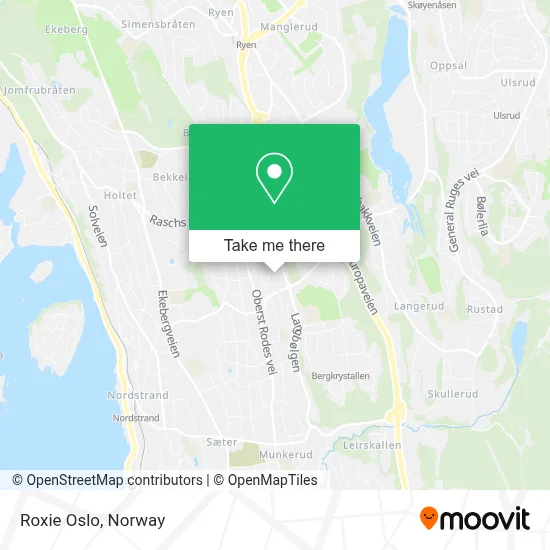 Roxie Oslo map