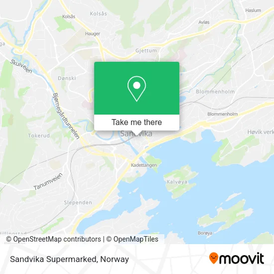 Sandvika Supermarked map