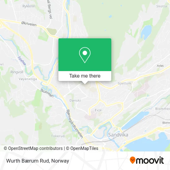 Wurth Bærum Rud map