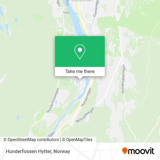Hunderfossen Hytter map