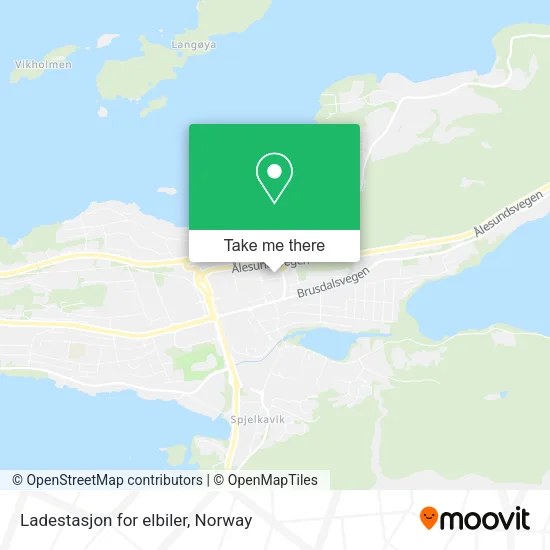 Ladestasjon for elbiler map