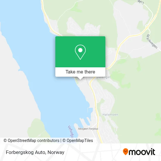 Forbergskog Auto map