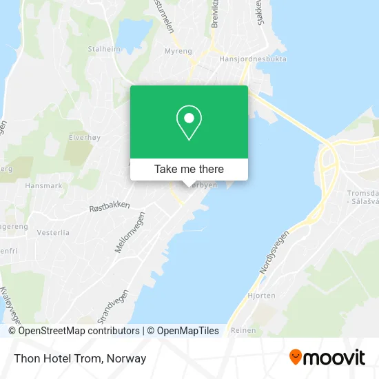 Thon Hotel Trom map