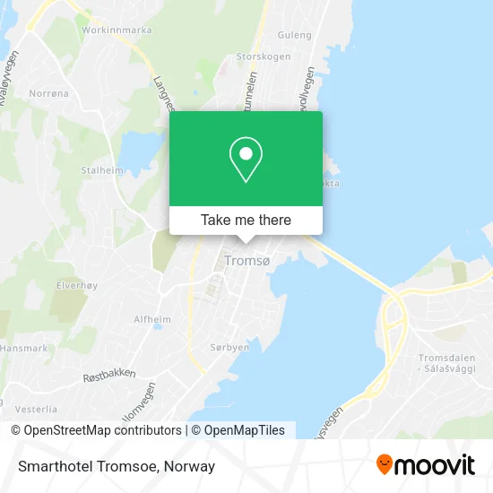 Smarthotel Tromsoe map