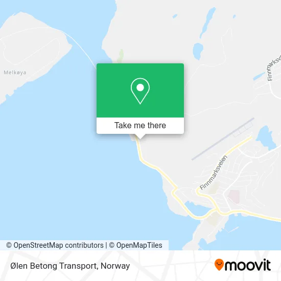 Ølen Betong Transport map