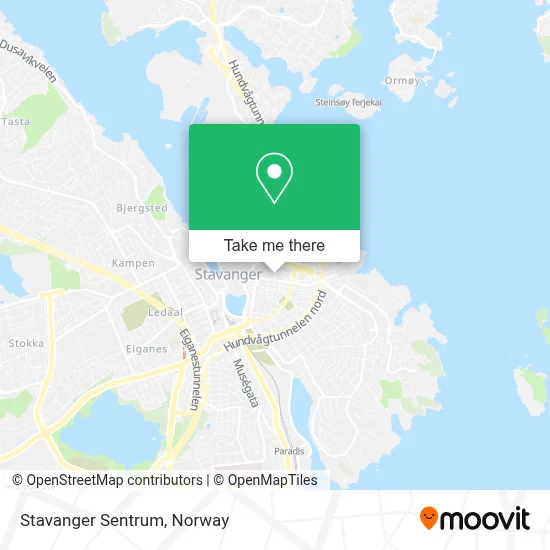 Stavanger Sentrum map
