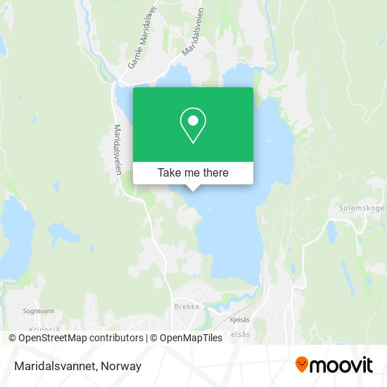 Maridalsvannet map