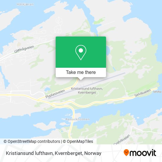 Kristiansund lufthavn, Kvernberget map