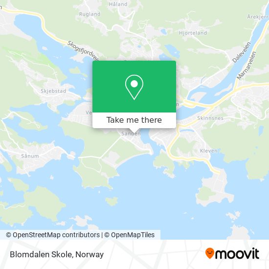 Blomdalen Skole map
