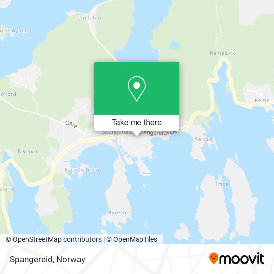 Spangereid map