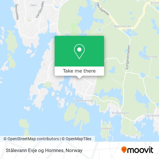 Stålevann Evje og Hornnes map