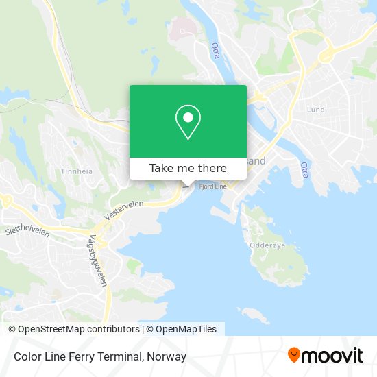 Color Line Ferry Terminal map