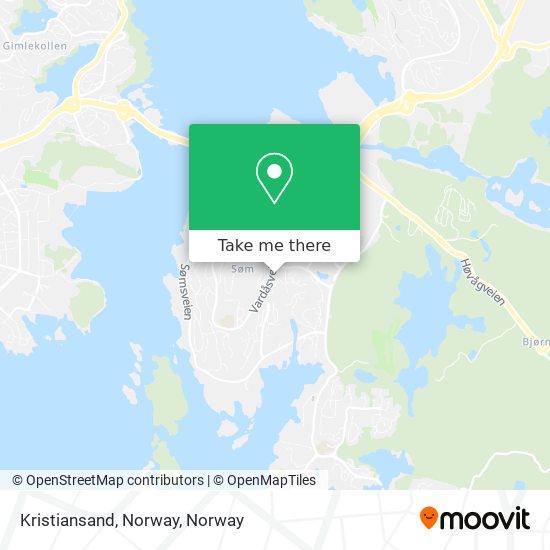 Kristiansand, Norway map