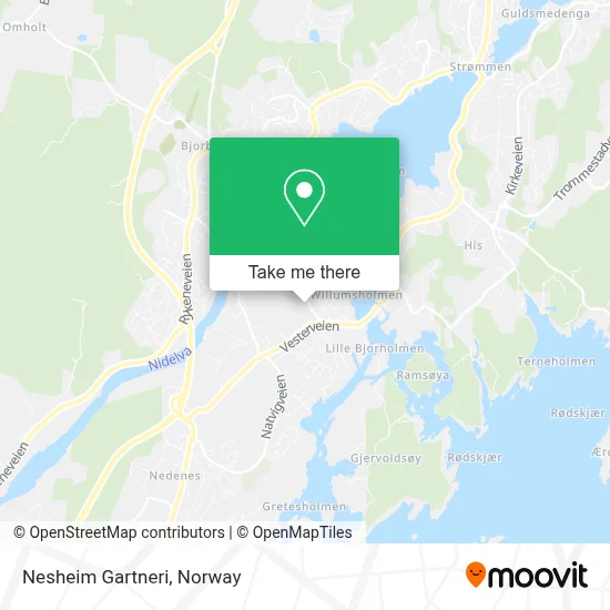 Nesheim Gartneri map