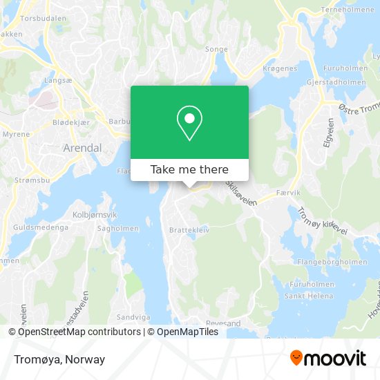 Tromøya map