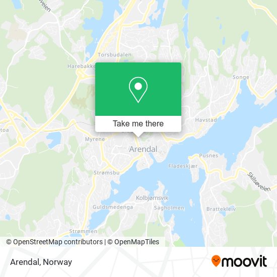 Arendal map