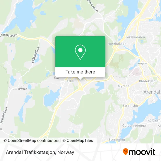 Arendal Trafikkstasjon map