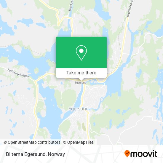 Biltema Egersund map