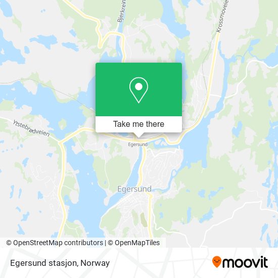 Egersund stasjon map