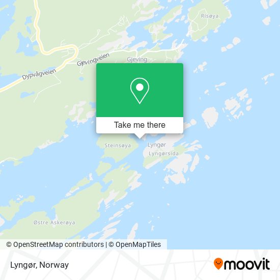 Lyngør map