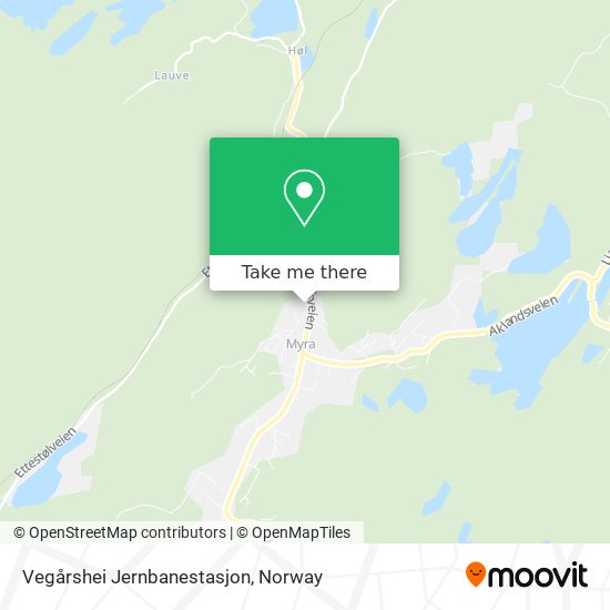 Vegårshei Jernbanestasjon map