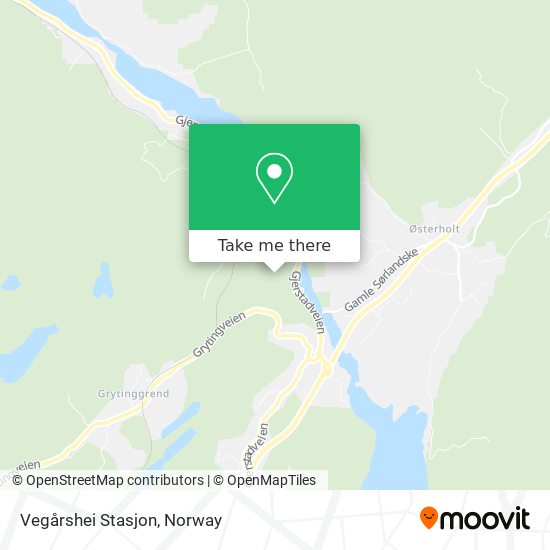 Vegårshei Stasjon map