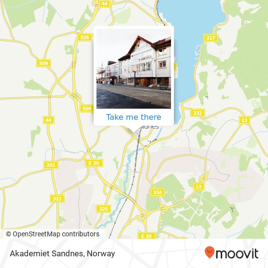 Akademiet Sandnes map