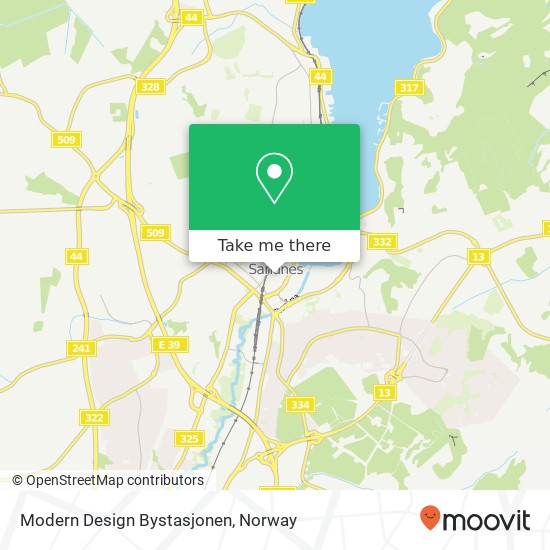 Modern Design Bystasjonen map