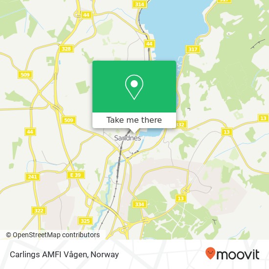 Carlings AMFI Vågen map