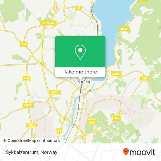 Sykkelzentrum map